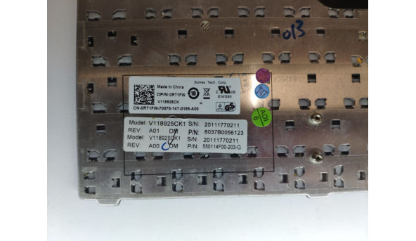 Клавіатура для ноутбука Dell Latitude E6230, E6220, E6230, E6330, E6320, 12.5", б/в. Є відсутня клавіша (фото). Клавіатура тестована, робоча. - 299186