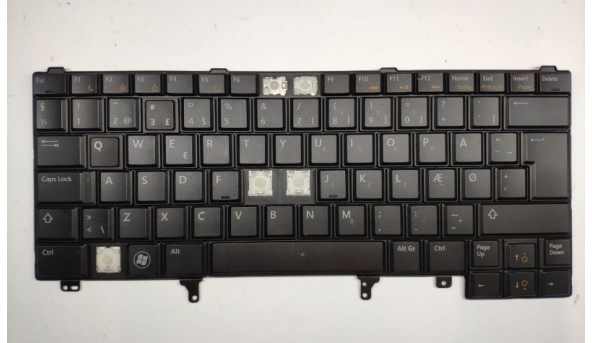 Клавіатура для ноутбука  Dell Latitude E6230, E6220, E6230, E6330, E6320, 12.5", б/в. Є відсутня клавіша (фото). Клавіатура тестована, робоча.
