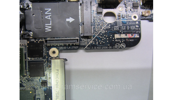 Материнська плата Dell Latitude D620, HAL00 LA-2791P, Rev:3.0, б/в - 299189