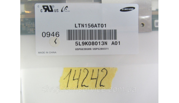 Матрица LG, LTN156AT01-A01, LCD, 15.6 ", б / у - 299193
