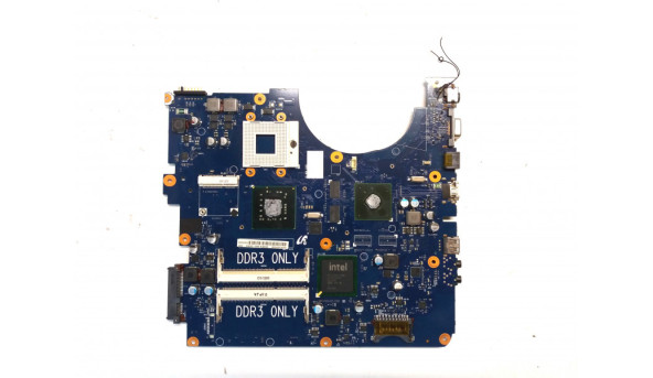 Материнська плата для ноутбука Samsung R530, Bremen-L3, BA41-01227A, Rev:1.1, Б/В.    Є впаяне відео N11M-GE1-B-A3, NVIDIA GeForce G210M  Робоча, потребує заміни гнізда живлення (фото).