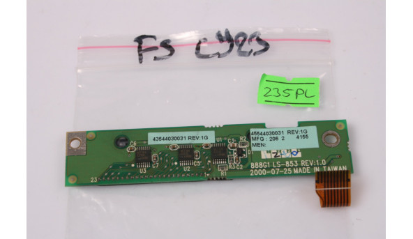 Дополнительная плата, LED Board, для ноутбука FUJITSU Siemens Amilo CY23, N-30N3, LS-853, б / у