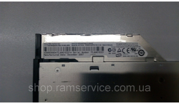 CD/DVD привід для ноутбука Lenovo ThinkPad T61, AD-7910A, б/в - 299329