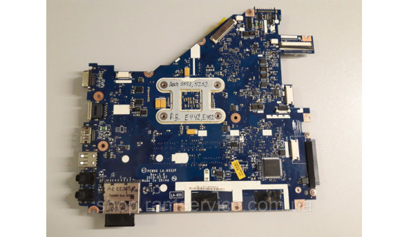 Материнська плата Acer 5552, 5252, Packard Bell E442, E462, PEW96 LA-6552P Rev: 1.0, б/в - 299382