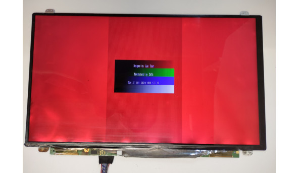 Матриця Innolux, N156HGE-LB1 Rev:C2, 15.6", Full HD 1920x1080, 40 pin, Slim, б/в, має сліди залиття, засвіти та поділене зображення