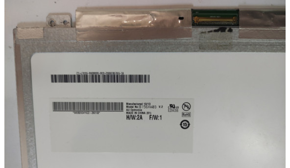 Матриця AU Optronics B156XW03 V.2, 15.6", LED, 40 pin, HD 1366x768, Matte, Slim, б/в, мерехтить та має багато полос - 299434
