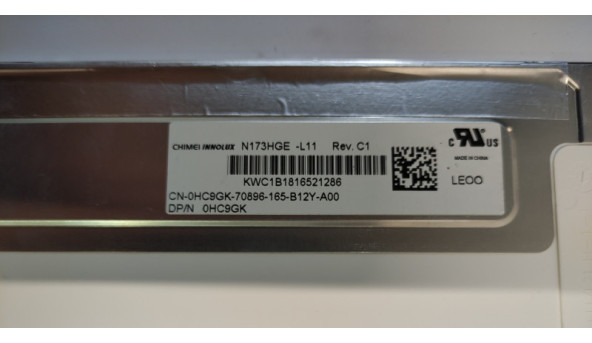 Матрица CHIMEI N173HGE-L11 Rev. C1 17. 3 "LED, б / у - 299435