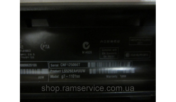 Корпус HP g7-1101so, б/в - 299448