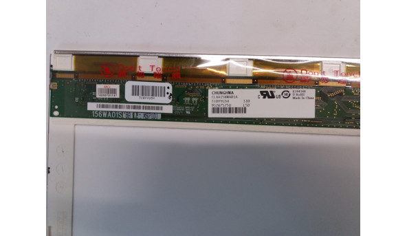 Матриця Chunghwa, CLAA156WA01A, 15.6" WideScreen, HD (1366x768), 30 pin CCFL, Б/В, Пошкоджений шлейф підсвітки, на матриці ледь помітна "павутинка" (фото) - 299489