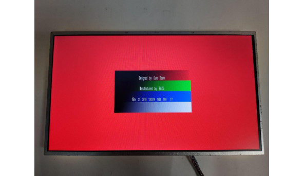 Матриця  AU Optronics, B156XTN02.0,  15.6'', LCD,  HD 1366x768, 40-pin, Normal, б/в,  Є подряпини, на деяких кольорах появляються дефекти фото