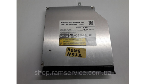 CD/DVD привід UJ8A0 для ноутбука Asus N53S, б/в - 299576