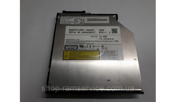 CD / DVD привод UJ-852 для ноутбука Fujitsu S6410, б / у - 299582