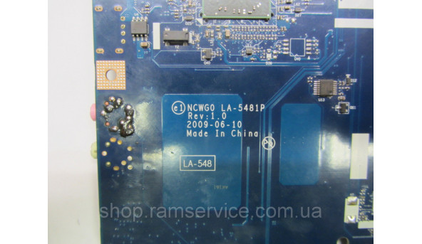 Материнская плата Acer Aspire 5532, ncwgo la 5481p, Rev: 1.0, б / у - 299609