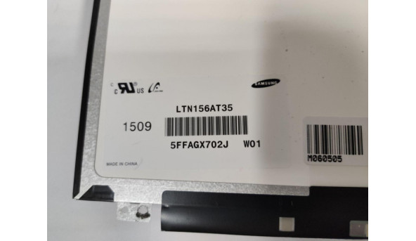 Матриця Samsung, LTN156AT35-W01, 15.6'', LCD, HD 1366x768, 40-pin, Slim, б/в, немає підсвітки - 299625