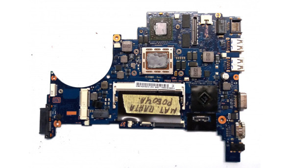 Материнская плата для Samsung NP535U4C Lotus-14CML, BA41-01992A, BA41-01991A, BA41-01992A, Б/В, Стартує, робоча, візуально ціла. Процесор: AMD A6-4455 AM4455SHE24HJ, Відео: 216-083318, Radeon HD7550M 2Gb,