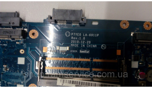 Материнська плата для ноутбука Packard Bell EasyNote LS11, P7YS0, LA-6911P, REV:1.0, б/в - 299693