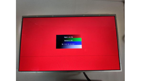 Матриця Chi Mei InnoLux, N184HGE-L21 Rev:C1, 18.4", 40-pin, LED, FHD 1920x1080, Б/В. Мінімальні подряпини, горизонтальна полоса та засвіти