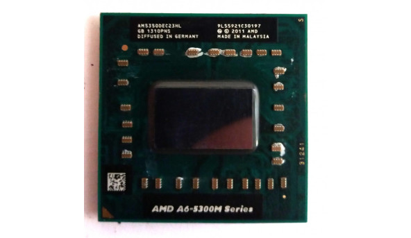Процесор S-FS1, AMD, A6-5300M, AM5350DEC23HL, 2.9-3.5 GHz, 1MB, Б/В, протестований, робочий.