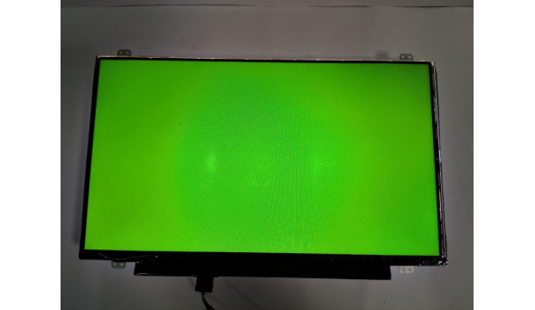 Матриця AU Optronics, B140XTN02.A, 14.0'', LCD, HD 1366x768, 30-pin, Slim, б/в, Є засвіти помітні на всіх кольорах (фото), та відсутня стрічка (фото), та подряпини і потертості від клавіатури - 299781