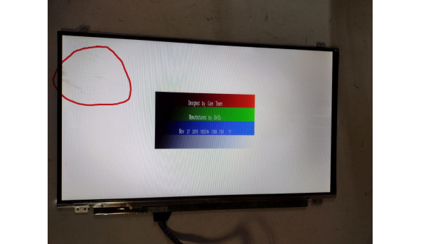 Матриця LG LP156WHB (TL)(A1) 15.6‘’ ,LCD, LED, HD, 1366x768, 40 pin, б/в Має Дефект,(ФОТО) і потертість від клавіатури, і кілька, незначних царапин - 299821