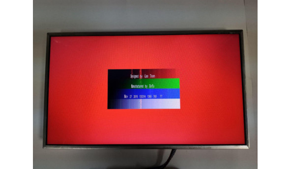 Матриця Samsung, LTN156AT24-C01, WXGA HD 1366x768,  LCD 15.6 ", б/в, Мінімальні подряпини, на роботу не впливають. На зображенні сніжить, а при перемиканні кольорів починає сніжити на всіх кольорах