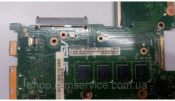 Материнська плата ASUS R509C, 60NB00I0, REV:2.1, Має впаяний процесор Intel Celeron 1007U, SR109, б/в - 299991