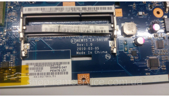Материнська плата Packard Bell EasyNote TK81, LA-5911P, Rev:1.0, б/в - 300021