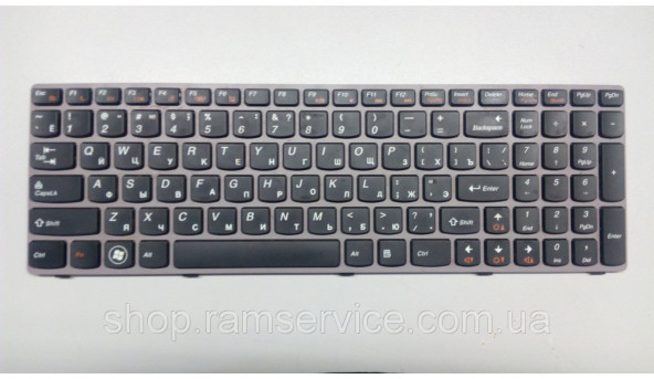 Клавіатура для ноутбука Lenovo IdeaPad Y570, Y570N, Y570NT, Y570P, Y570I, б/в