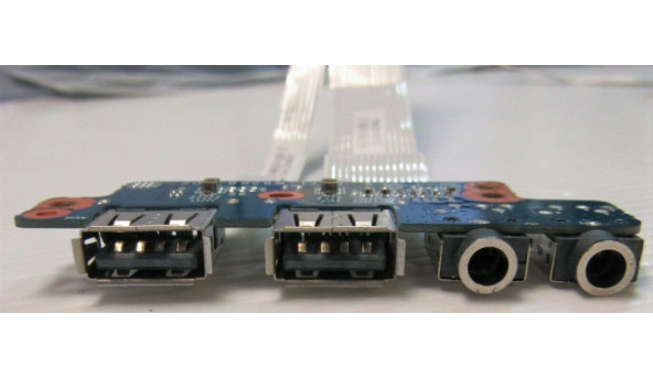 Плата USB та аудио роз'ємами  для ноутбука Terra Mobile 1513A, Dexp Aquilon O106, 6-71-W95K8-D02, Б/В, в хорошому стані без пошкоджень.