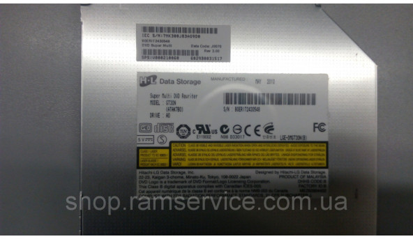 CD/DVD привід для ноутбука TOSHIBA Satellite C650-15U, GT30N, б/в - 300085