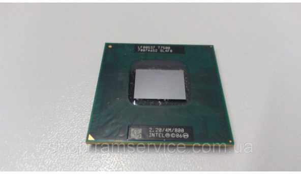 Процессор Intel Core 2 Duo T7500 (LF80537, T7500, 7807A652, SLAF8), б / у