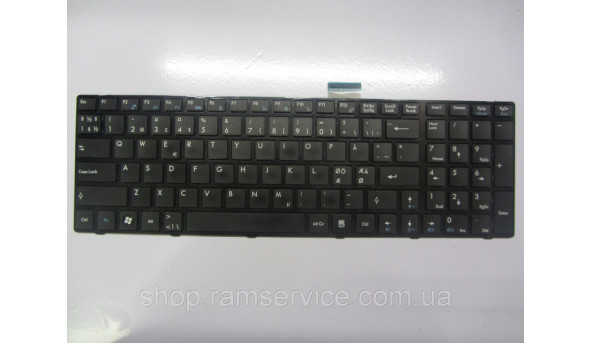 Клавіатура для ноутбука MSI MS-16D3, MS-168C, MS-16D2, MS-168A, A6203, A6300, A6500, CR630, CR650, CX620, CX62, б/в