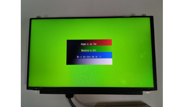 Матриця InnoLux, B156BGE-L31 Rev:C2, 15.6", 40-pin, LCD, HD 1366x768, Б/В. Є подряпини та присутні засвіти помітні на всіх кольорах - 300250