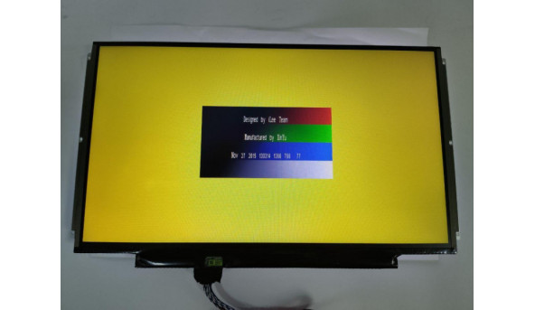 Матриця Samsung, LTN133AT16, 13.3, LED, HD 1366x768, 40 pin, Slim, б/в, Присутні подряпини, помітні на всіх кольорах - 300278
