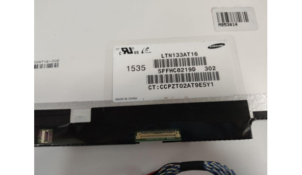 Матриця Samsung, LTN133AT16, 13.3, LED, HD 1366x768, 40 pin, Slim, б/в, Присутні подряпини, помітні на всіх кольорах - 300278