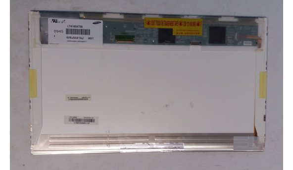 Матриця Samsung LTN160AT06 A01, 16.0", 1366x768, 40-pin, Б/В, незначні потертості та ледь помітний засвіт (фото) - 300307