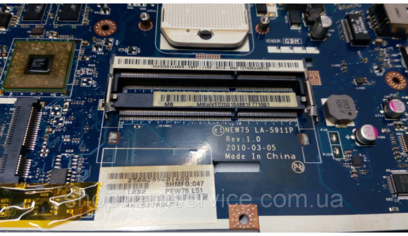 Материнська плата для ноутбука Acer Aspire 5552G, LA-5911, Rev:1.0, б/в - 300411