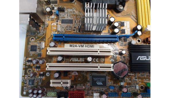 Материнська плата для ПК, ASUS M2N-VM HDMI, Socket AM2, MicroATX, 4x DDR2, б/в, протестована, робоча. - 300691