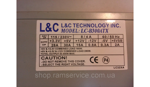 LC- b300atx 300w, б/в