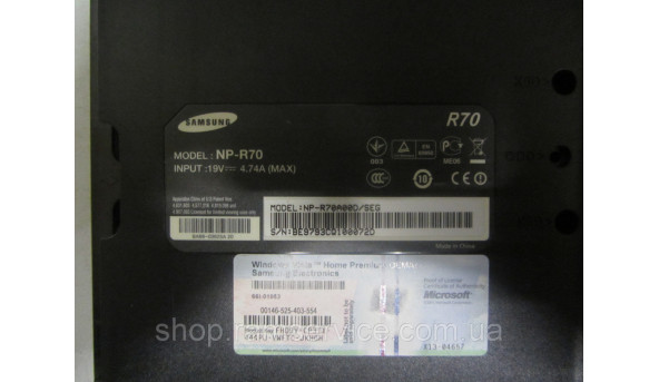 Корпус для ноутбука Samsung NP-R70, б/в - 300813