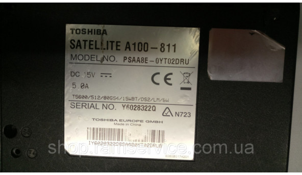 Корпус для ноутбука  Toshiba Satellite A100-811, б/в