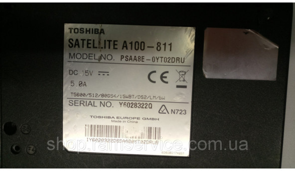 Корпус для ноутбука Toshiba Satellite A100-811, б/в - 300832