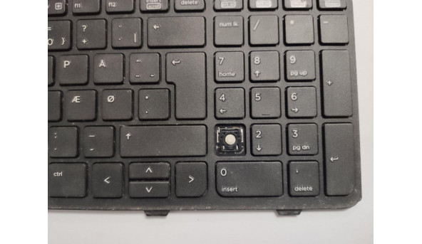 Клавіатура для ноутбука HP ProBook 450 G1, б/в. Відсутня одна клавіша (фото). Клавіатура протестована, робоча. - 300895