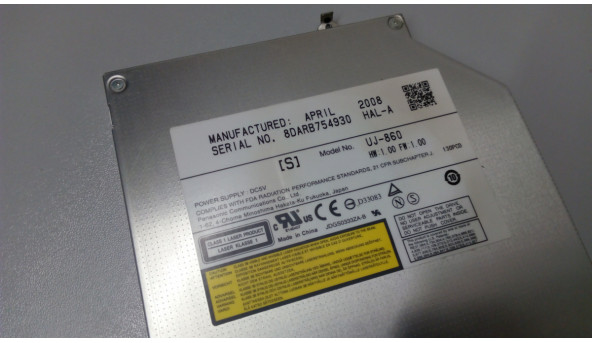 CD/DVD привід для ноутбука Asus X80L, UJ-860, б/в