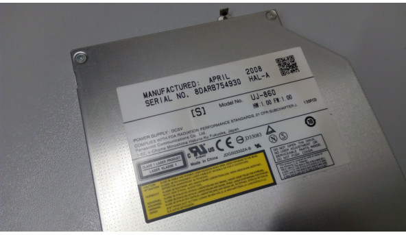 CD / DVD привод для ноутбука Asus X80L, UJ-860, б / у - 301105