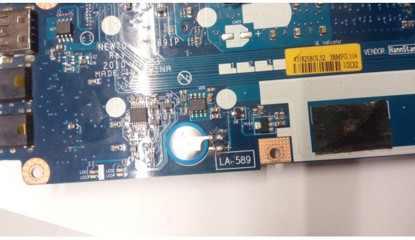 Материнська плата для ноутбука Packard Bell EasyNote TK85, PEW91, LA-5891P, Rev:1.0, б/в - 301193