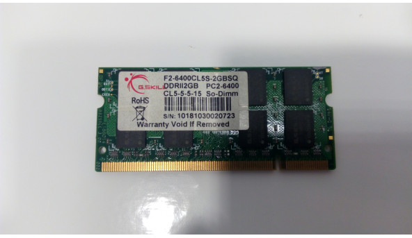 Оперативная память DDR2 800 МГц 2 Гб PC2 6400S SODIMM, б / у - 301325