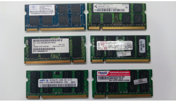 Оперативна память DDR2, 533 МГц, 1 Гб 4200S, SODIMM, б/в