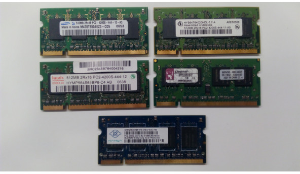 Оперативная память DDR2, 533 МГц, 512 Мб, 4200S, SODIMM, б / у