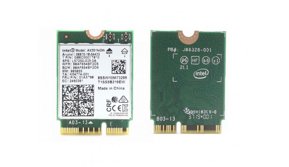 Wi-Fi модуль для Lenovo E14 Gen 2 Intel Wireless-AC AX201NGW 2.4Gbps 802.11ax Bluetooth 5.0 Б/У
